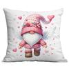 Nueva Funda de Almohada de Amazon Transfronteriza para el Día de San Valentín Linda Funda de Almohada Rosa de Cupido Funda de Almohada para el Hogar
