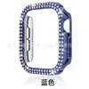 Aplicável para Apple Watch S1/S2 Capa Protetora de Strass de Duas Fileiras Apple Watch S1/S2 Galvanizado Strass Embutido Capa Dupla Fileira Oca