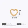 Accesorios para Joyería Personalizados de Acero Inoxidable, Elementos de Corazón Marino con Galvanoplastia al Vacío, Accesorios para Joyería de Collares y Pulseras DIY