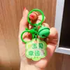 Llavero con Juego de Palabras Temático de Maíz Acrílico Doble Cara Texto de Bendición Colgante para Bolsa Decoración Pequeño Artículo para Puestos
