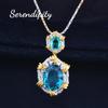 Pendientes y pulsera de diamantes amarillos con colgante de palaiba brillante, anillo abierto, traje de tesoro de color verde oliva, artesanía italiana