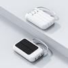 Fonte de Alimentação Móvel Externa de Capacidade Extra Grande, Power Bank Solar com Cabo Embutido, Portátil 20.000 mAh Longa Duração da Bateria
