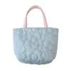 Bolso Coreano Dulce y Sencillo Bolso de Compras de Empalme de Nicho Gran Capacidad Bolso de Mano Portátil Bolso Tote para Mujer