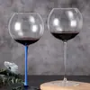 Fundo Preto Gravata Borboleta Azul Taça de Vinho Tinto Estilo Europeu Luxo Leve Doméstico Grande Capacidade Maçã Colorida Taça de Vinho