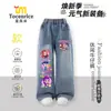 Jeans Infantiles de Grupo Bruja Cazadora de Kpop para Niñas Primavera y Otoño 2025 Nuevos Pantalones de Pierna Recta Pantalones Casuales para Niñas de Moda