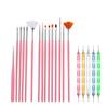 Pincel para decoración de uñas 20 taladro de terapia de luz de color 15 varilla blanca 5 varilla espiral juego de herramientas de taladro