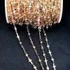 Cadena de Accesorios de Cobre con Circonia de Venta Caliente Transfronteriza Color Galvanizado Conservación del Color Cadena Cruzada Flash Color Mixto Joyería DIY Cadena Suelta por Lote