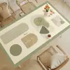 Mantel individual de estilo americano simple para comedor, impermeable, a prueba de aceite, lavable, resistente al calor, mantel individual de lujo ligero, sensación de alta gama, protector de superficie para mesa de café
