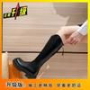Botas Largas de Caña Alta con Cuello en V para Petite 2025 Otoño Nuevo Tacón Grueso Botas de Montar hasta la Rodilla Botas Largas Ins