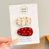 Pinza para el cabello con lazo de lunares rojos Ankela para niñas, Pinza de alta gama para patillas laterales, Pasador, Accesorios para el cabello