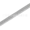 Ventas de Fábrica Transfronterizo Red de Diamantes de Red 3 mm Una Cara Fila Única Red de Pedrería Accesorios de Ropa DIY Accesorios para Zapatos y Sombreros Decoración de Vestido de Novia