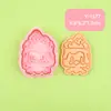 Molde para Galletas 3D Serie Reino de Piedra Realista DIY Diseño de Presión Tridimensional Cortador de Galletas