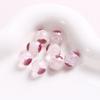Cuentas redondas de vidrio de colores de 10 mm con forma de corazón, agujero recto, cuentas sueltas, pulsera, collar, accesorios de joyería DIY