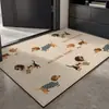 Nuevo Tapete de Entrada de Perro Dachshund de Dibujos Animados Más Vendido Terciopelo Entrada Antideslizante Dormitorio Sala de Estar Fácil Cuidado Tapete para Pies