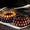Cuentas de Ábaco de Palo de Rosa, Cuentas Budistas, Pulseras de Madera, Cuentas de Forma Especial, Cuentas de Madera, Joyería Suave para Envolver el Dedo, Cuentas de Rosario Hechas a Mano