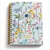 Cuaderno Planificador Floral de Alta Calidad Transfronterizo, Cuaderno de Espiral Personalizado Estilo Americano con Correa, Cuaderno con Separadores, Cuaderno de Espiral al por Mayor