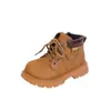 Botas Martin para Niños 2026 Otoño/Invierno Nuevas Elegantes Botitas Amarillas para Niños y Niñas, Suela Suave, Antideslizantes, Botines Cortos Estilo Británico