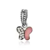 Animal coleção pingente DIY bonito joaninha borboleta pássaro abelha liga contas frisado acessórios de pulseira em estoque