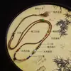 Collar de Cuerda con Cuentas de Bambú Oliva y Colgante de Cuerda Cordón para Lanyard Juguete Multi-Tesoro Tejido a Mano Cordón de Jade