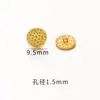Acessórios Banhados a Ouro que Preservam a Cor Joias DIY Fecho com Acabamento Dourado Antigo Botão Dupla Felicidade Pulseira Corda de Mão Fecho de Tecelagem