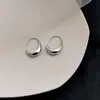 Design da Coreia do Sul novos brincos de metal elegantes e modernos em formato de gancho brincos banhados a ouro com textura simples europeus e americanos brincos joias de ouvido