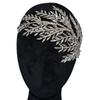 Novo adorno de cabeça nupcial com strass feito à mão formato de folha de diamante faixa de cabelo faixa de cabelo para coque acessórios de coroa de cabelo DZ091
