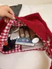 Mochila de Pelúcia Coreana Outono e Inverno Novo Estilo para Estudantes Universitários Bolsa para o Dia a Dia Grande Capacidade Bolsa de Ombro Fofa Bordada