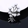 Broches de Flor de Aleación Elegantes Japoneses y Coreanos Transfronterizos para Mujeres, Accesorios, Pines, Broches con un Toque de Lujo de Alta Gama