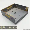 Base de Coluna de Solário Suporte de Ângulo Fábrica Suporte de Ângulo de Pé de Coluna de Tubo Quadrado Fixador de Base Universal de Liga de Alumínio para Tubo Quadrado