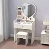 Estojo de Maquiagem, Penteadeira, Mesa de Maquiagem para Quarto, Mesa de Maquiagem Moderna Simples de Celebridade da Internet, Armário de Armazenamento