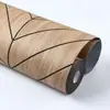 Pegatinas de pared decorativas con imitación de madera autoadhesivas, pegatinas de pared con rejilla de ranura ultra 3D, decoración de pared impermeable, pegatinas de pared para fondo de TV