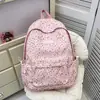 Mochilas para Alunas do Ensino Fundamental e Médio, Mochilas de Nylon Tendência e Legais de Grande Capacidade, Mochilas Escolares Fofas para Meninas, Mochilas com Estampa de Leopardo para Mulheres