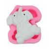Molde de sabão de elefante estéreo Molde de silicone para sabão artesanal Molde decorativo de argila e chocolate para bolos e velas