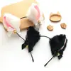 Lencería Sexy Diadema de Orejas de Gato Campana Artificial Orejas de Zorro Tocado de Cabeza de Gato Estilo Japonés Diadema de Felpa Accesorios para el Cabello T07