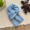 Cachecol de Lã Macio Versátil de Cor Sólida para Mulheres Outono e Inverno Estiloso Branqueador Cachecol de Lã Estudante para Homens Fabricante
