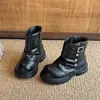 Botas de Pierna de Pantalón Melanoides para Mujer Botines Cortos Moda Otoño Invierno 2026 Versátiles Con Terciopelo Adicional Botas Fruncidas Retro Botas Martin
