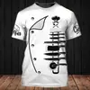 AliExpress transfronteiriço camiseta masculina de manga curta personalidade chef restaurante impressão 3D casual solta manga curta venda direta da fábrica
