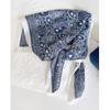Cachecol Vintage Flor de Castanha de Caju Feminino Primavera e Outono Elegante Combina com Tudo Cachecol de Pescoço Senso Avançado Pequeno Cachecol Quadrado Gravata Laço de Cabelo Cachecol