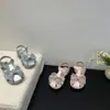 Zapatos de Princesa para Niñas 2026 Nuevo Modelo Sandalias Brillantes de Colores con Lentejuelas y Lazo Estilo Coreano Casual de Moda Zapatos para Niños