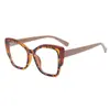 Nuevo marco TR gafas anti luz azul para mujer cuadradas moda marco para gafas de miopía simple europeo y americano INS gafas lisas