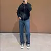 Jeans para Hombre de Primavera y Otoño, Nuevos, Elegantes, Versátiles, Modernos, Rebeldes, Atractivos, con Personalidad, Minimalistas, Retro, de Pierna Recta Holgada para Hombre