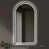 Espejo de baño redondo de alta venta al por mayor, montado en la pared, antivaho, espejo inteligente con pantalla táctil e iluminación LED, ideal para maquillaje