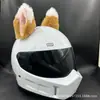 Decoraciones de Casco para Celebridades de Internet, Accesorios de Modificación de Casco con Orejas, Motocicleta, Vehículo Eléctrico, Patinete, Accesorios para Casco de Esquí
