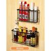 Estante de Almacenamiento para Refrigerador Absorción Magnética Lateral Almacenamiento y Colocación de Film Plástico Pared sin Perforaciones Trasera de Puerta Pegatina Magnética Lateral Montaje en Pared Estante Ajustable