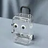 Caixa Organizadora Mini Mala de Rodinhas Ultra Pequena, Venda Direta do Fabricante, com Rodinhas Retráteis, Móvel, Transparente, Fofo Organizador de Joias