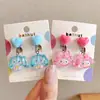 Clip de oreja de Kulomi Clip de oreja para niños Dibujo animado Sin agujeros en las orejas Pendientes anti-dolor para niñas Pendientes de niña Pequeña joyería Clip de oreja