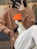 2024 Nuevo Suéter de Cachemira Suave y Ceroso de Lana 100% con Cuello Redondo Estéreo para Mujer, Otoño e Invierno, Holgado, Moderno, Elegante, Jersey, Oveja