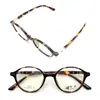 Armações de Óculos Ultraleves em Tr90 para Mulheres, Armação de Óculos para Presbiopia em Tartaruga Roxo Escuro, Podem Ser Personalizadas com Lentes de Grau, Design Redondo Retrô