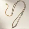 Corda de Corda de Juta Tecida à Mão Pura para Pingente de Jade, Colar com Corda para Pingente de Jade, Corrente para Clavícula com Fivela da Paz de Jade Hetian