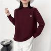 Suéter de cuello alto medio para mujer, Nuevo estilo Otoño e Invierno, Casual y a la moda, Prendas de punto interiores elegantes, Corte holgado
